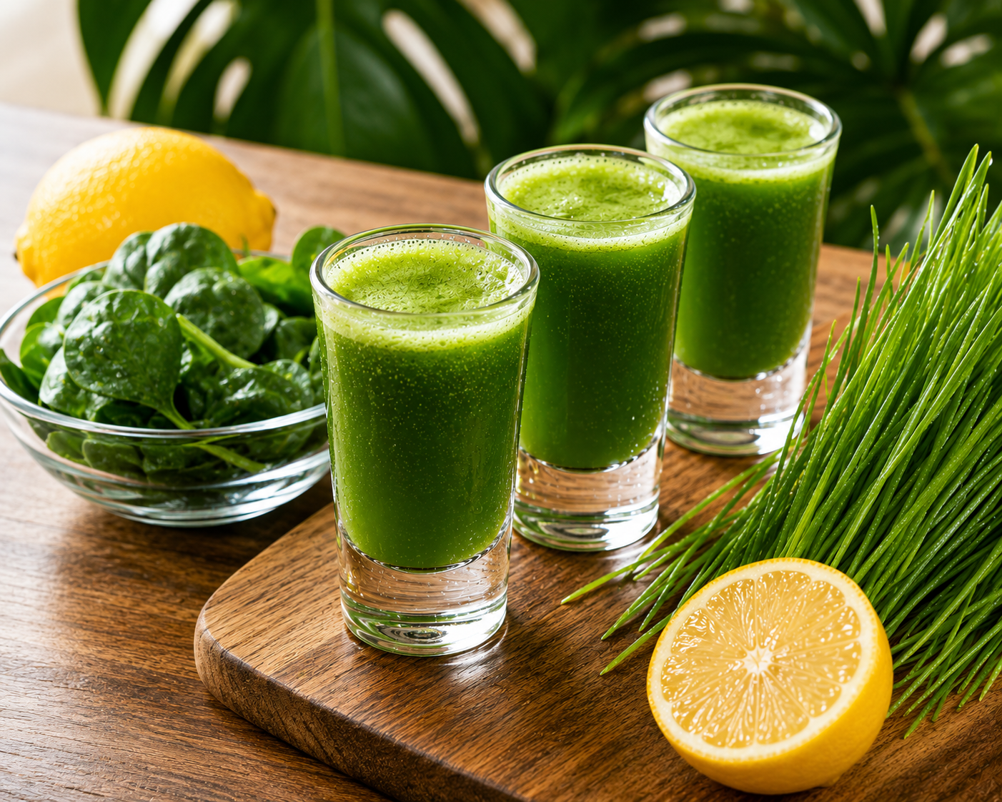 Fresh Wheatgrass Shots