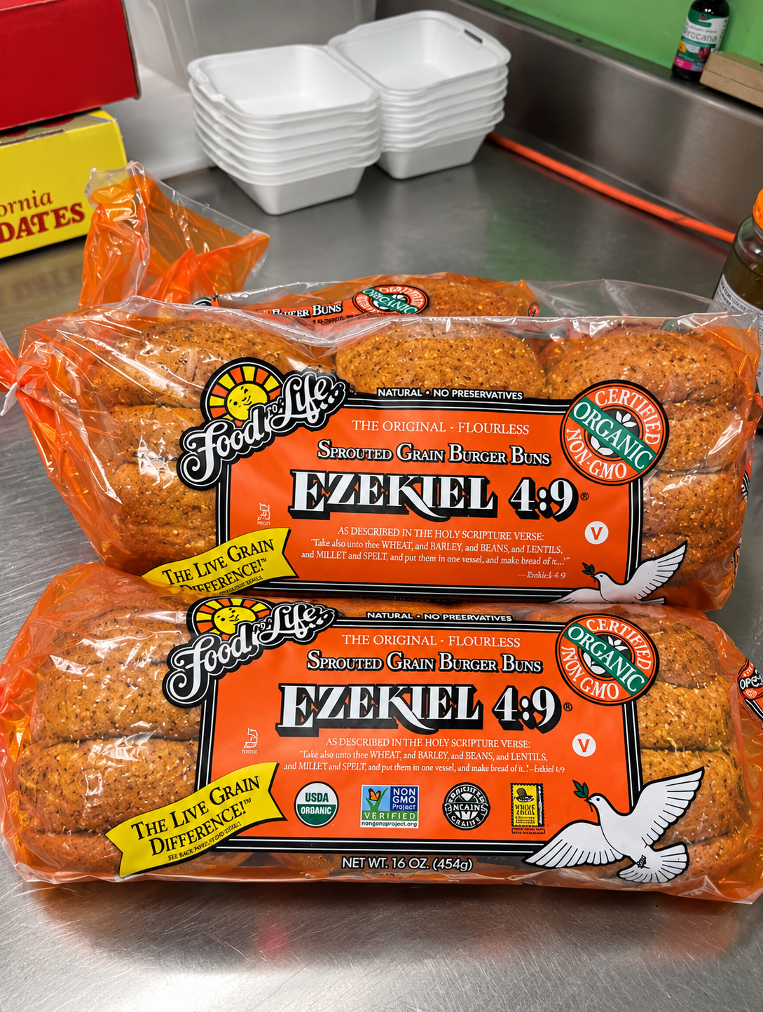 Ezekiel 4:9 Sprouted Grain Burger Buns