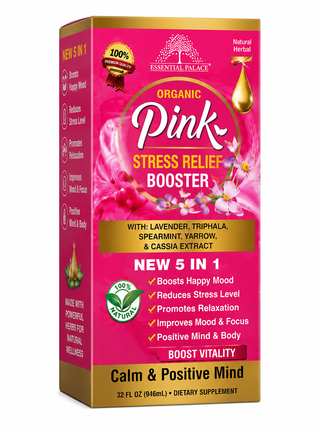 Pink Stress Relief Booster